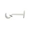 Threadmade Home Rhinebeck Rustic Faux Wood 1" Window Drapery Single Curtain Rod, White - 48"W x 86"L